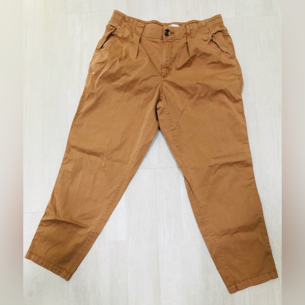 Camel Colored Front Pleated Pants Excellent Condition